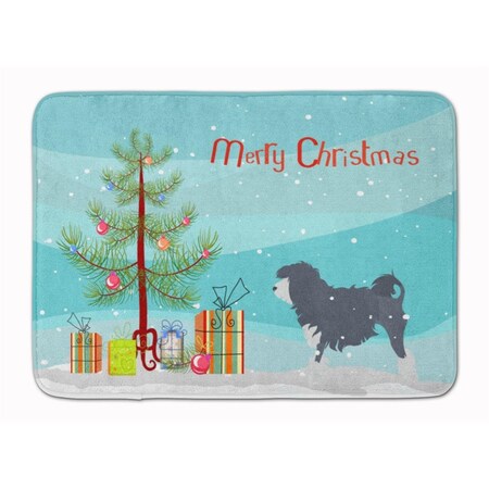 Carolines Treasures Lowchen Merry Christmas Tree Machine Washable Memory Foam Mat BB2953RUG